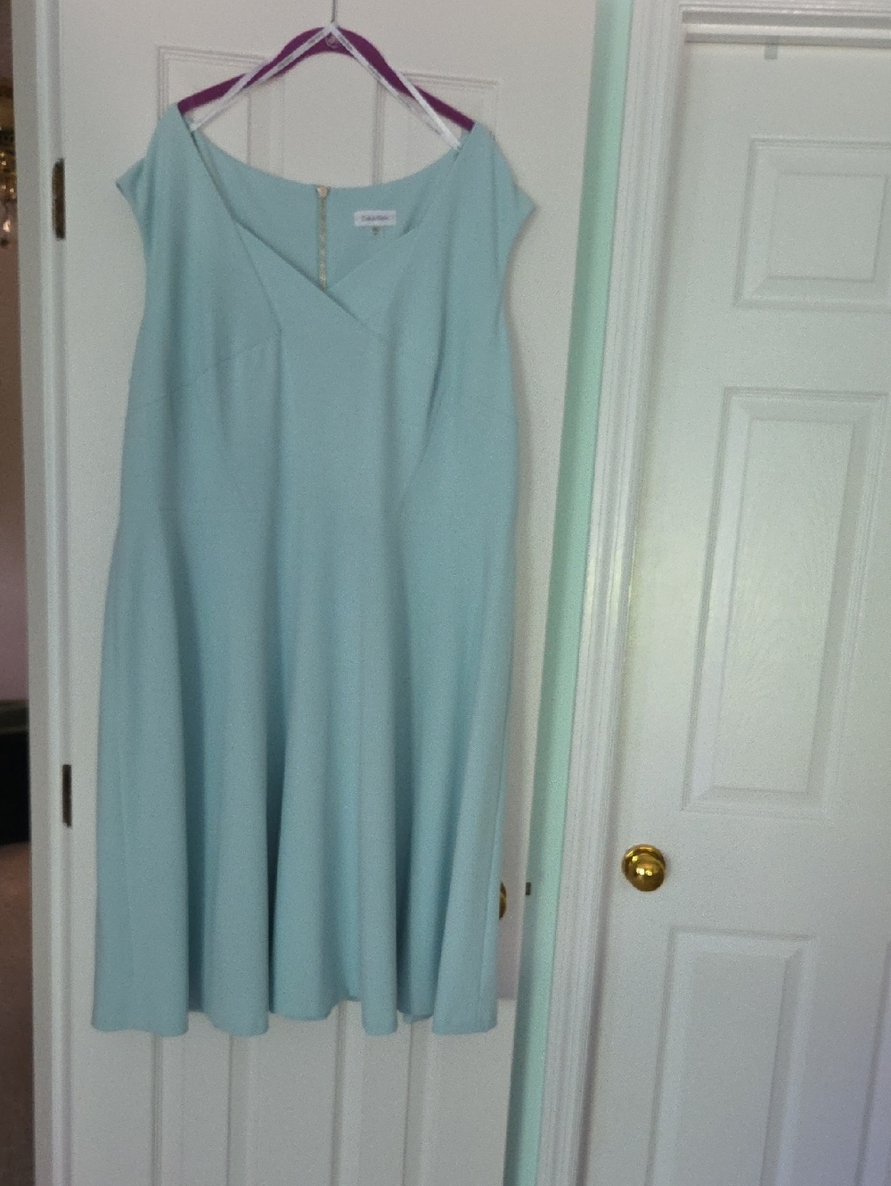 Calvin Klein Mint  Geen Midi A-Line Dress